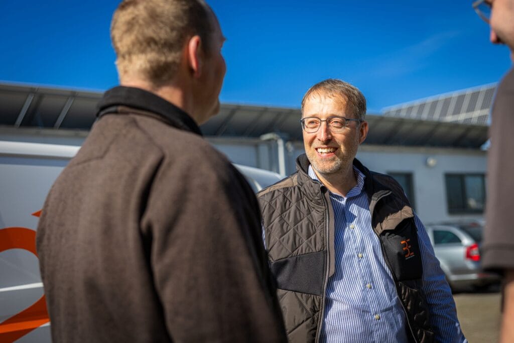 Gespräch zwischen zwei Männern